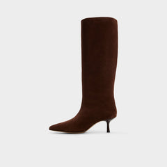 Aldo Selora in Dark Brown - Knee-high boot, Stiletto heel