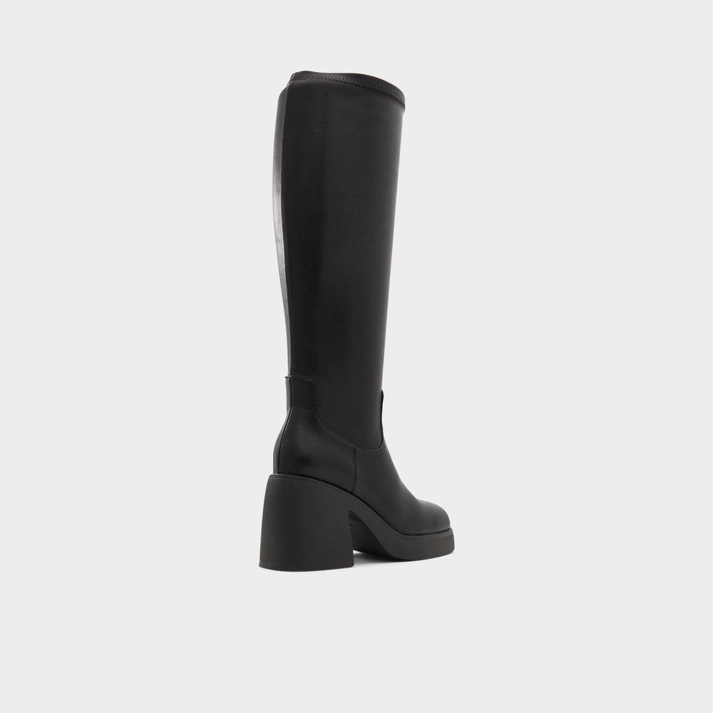 Aldo Auster Black Women's Tall Boots - Knee-high boot, Platform