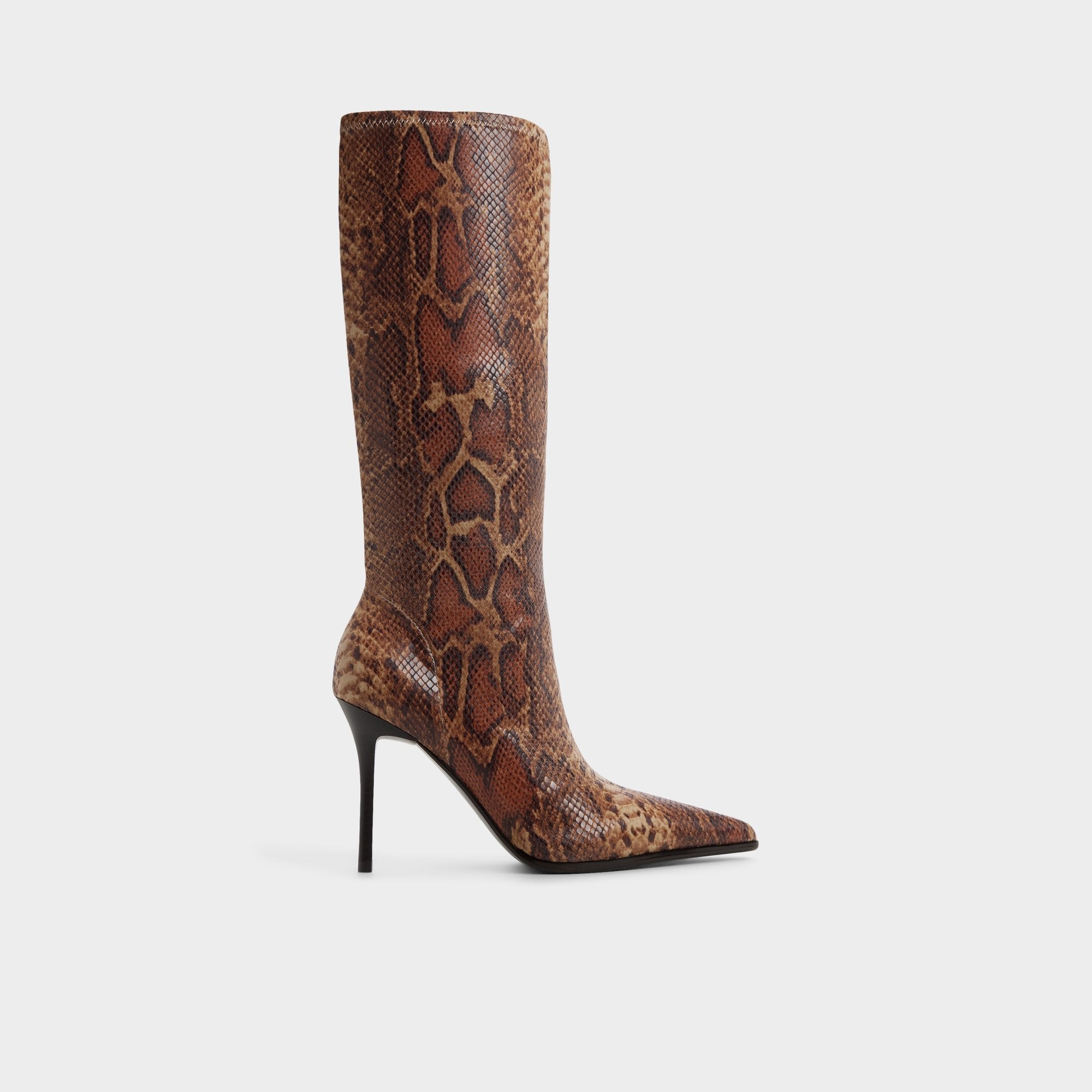 Aldo Re in Emily Brown Multi - Knee-high boot, Stiletto heel