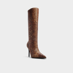 Aldo Re in Emily Brown Multi - Knee-high boot, Stiletto heel
