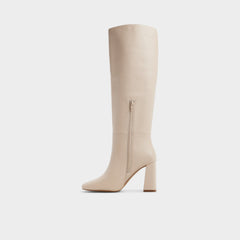 Aldo Helana in Cream - Knee-high boot, Block heel