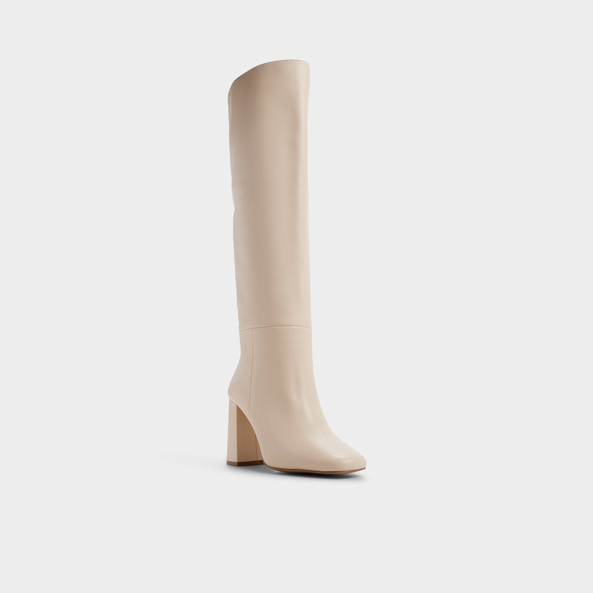 Aldo Helana in Cream - Knee-high boot, Block heel
