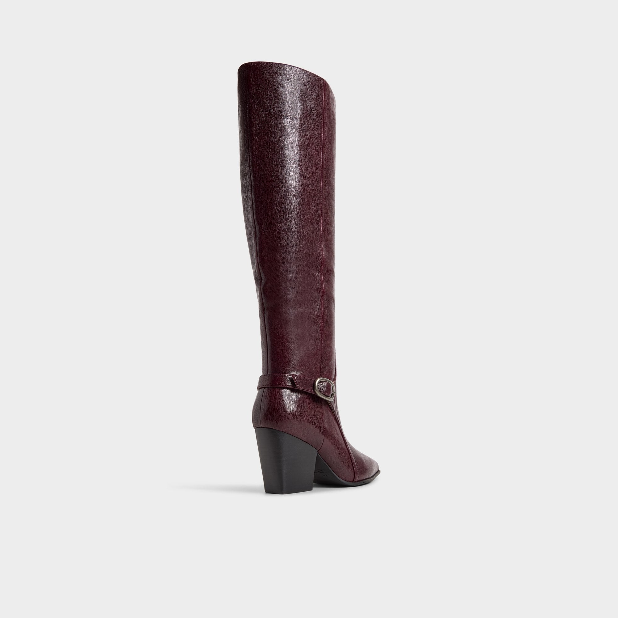 Aldo Saddle in Bordo - Knee-high boot, Block heel