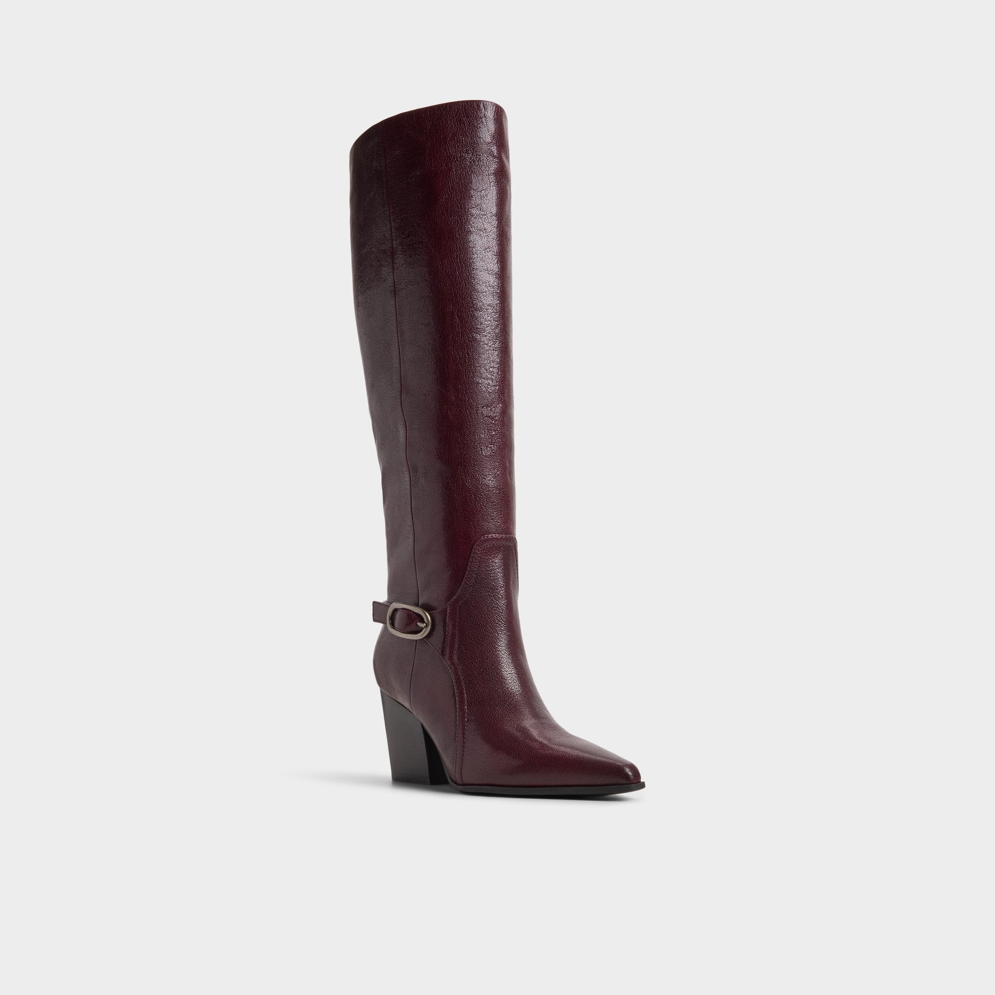Aldo Saddle in Bordo - Knee-high boot, Block heel