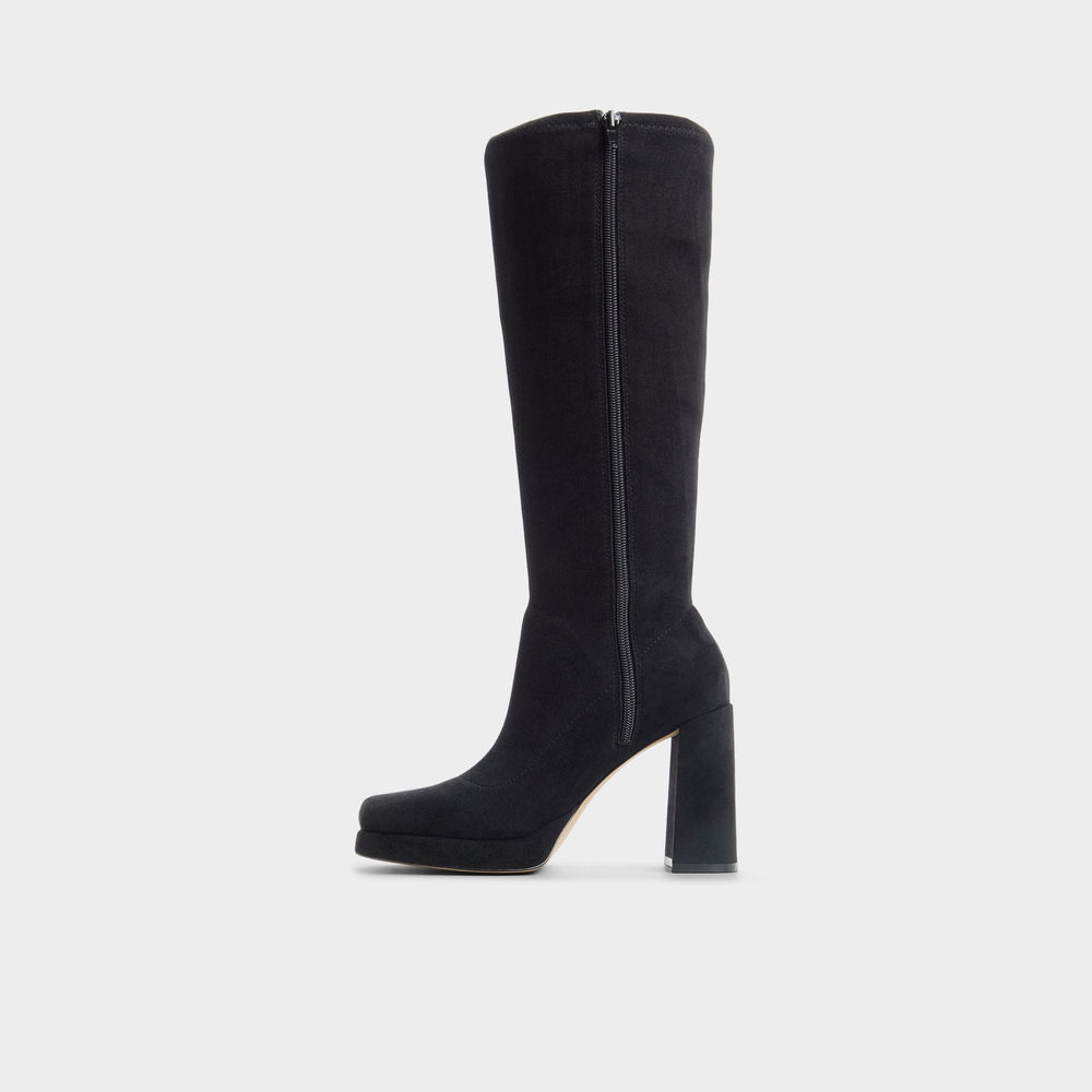 Aldo Gisselle in Black - Knee-high boot, Platform