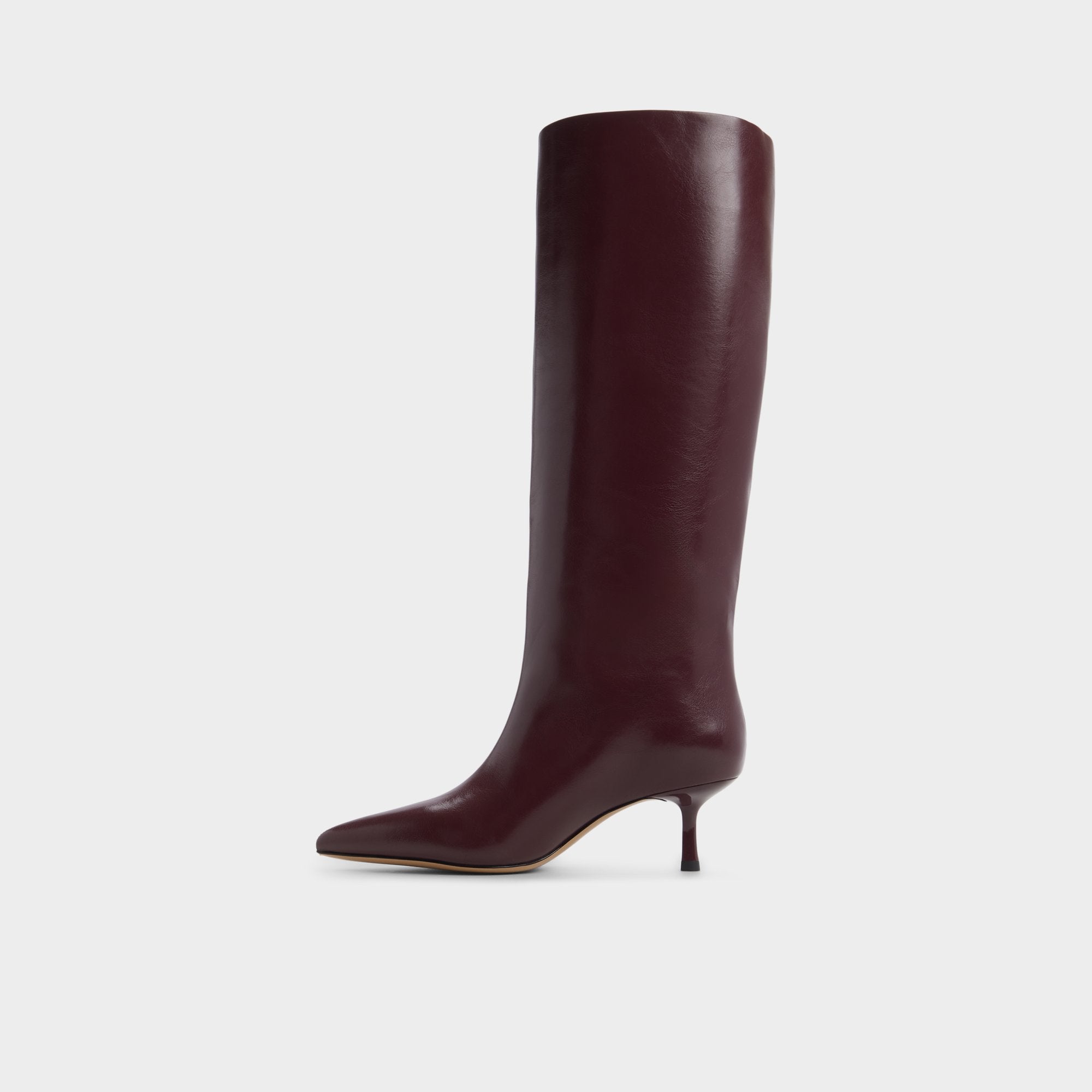 Aldo Selora in Burgundy - Knee-high boot, Stiletto heel