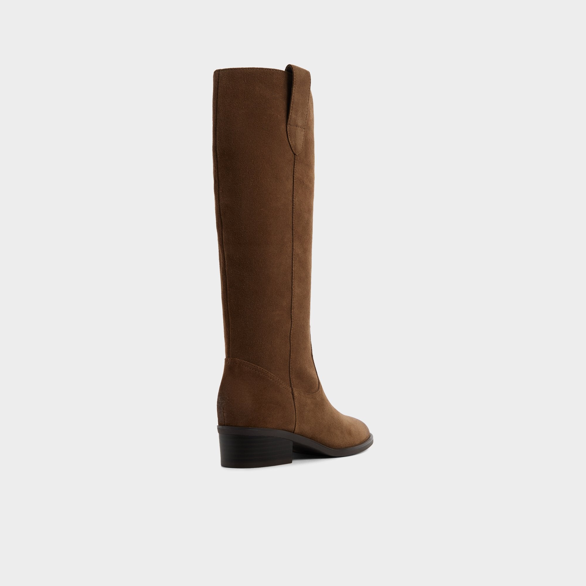 Aldo Kaydia in Dark Brown - Knee-high western boot, Block heel