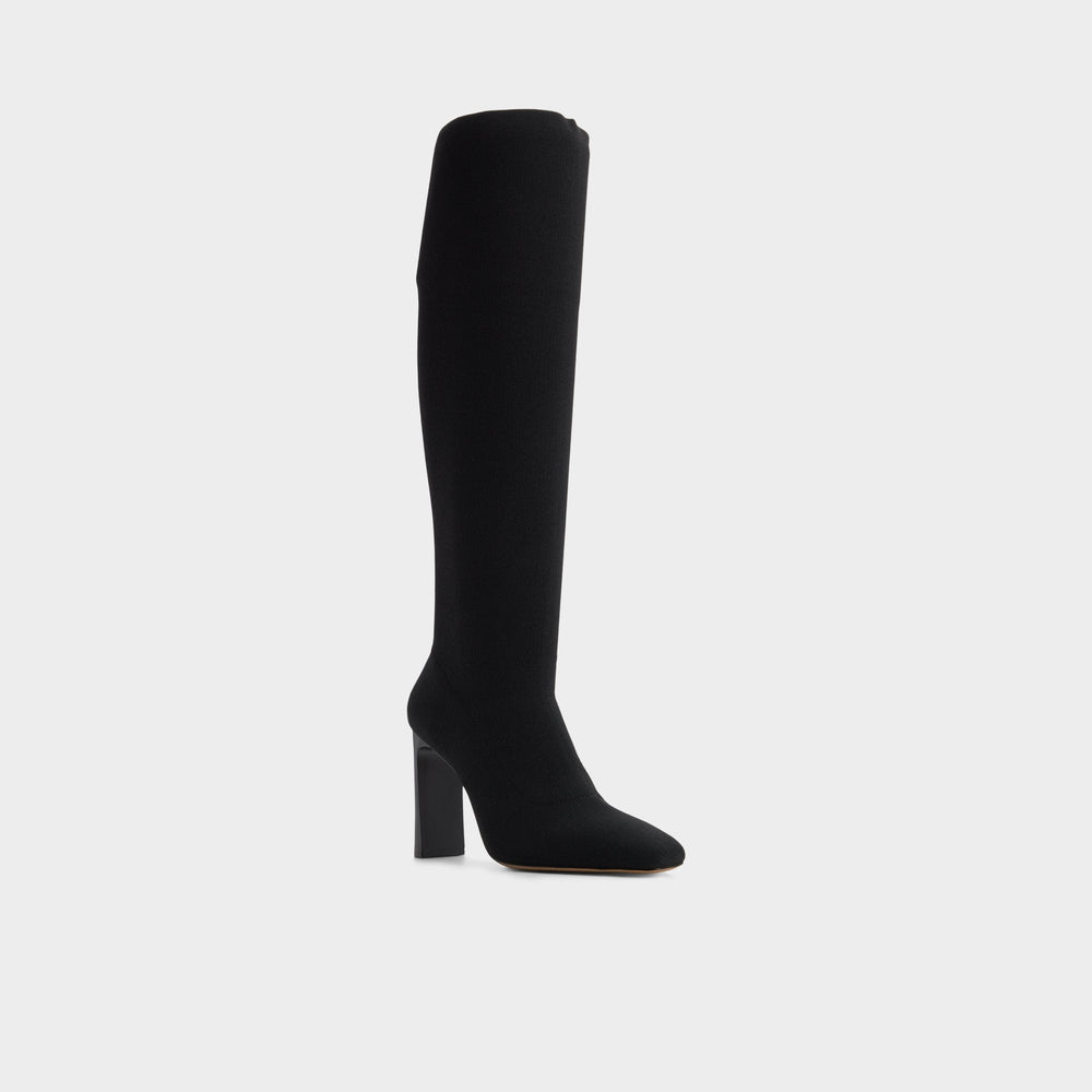 Aldo Lennora in Black - Knee-high boot, Stiletto heel
