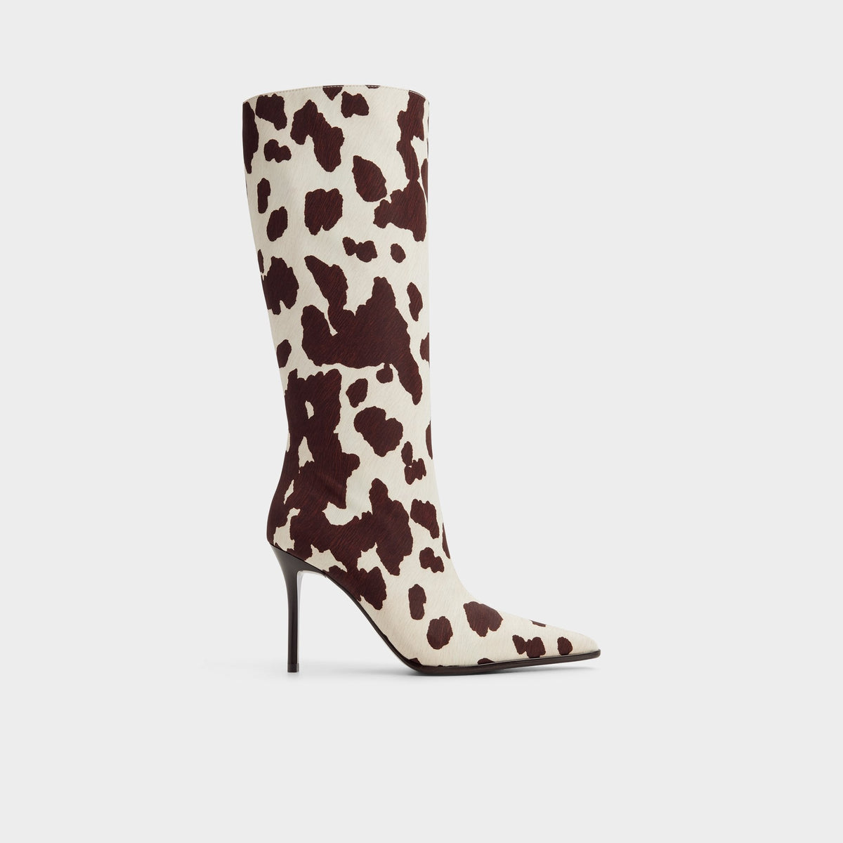 Aldo Re in Emma Open Brown - Knee-high boot, Stiletto heel