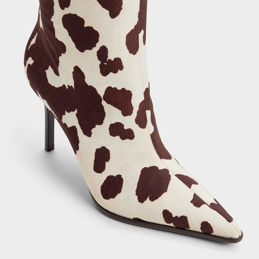 Aldo Re in Emma Open Brown - Knee-high boot, Stiletto heel