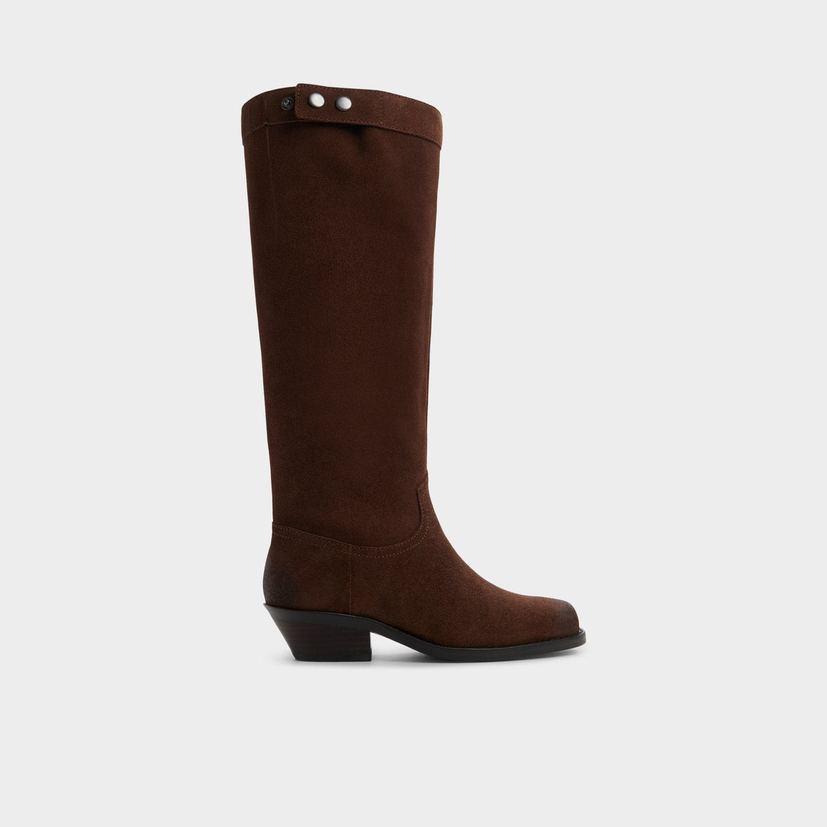 Aldo Emberlyn in Dark Brown 14163446 - Knee-high western boot, Cup sole