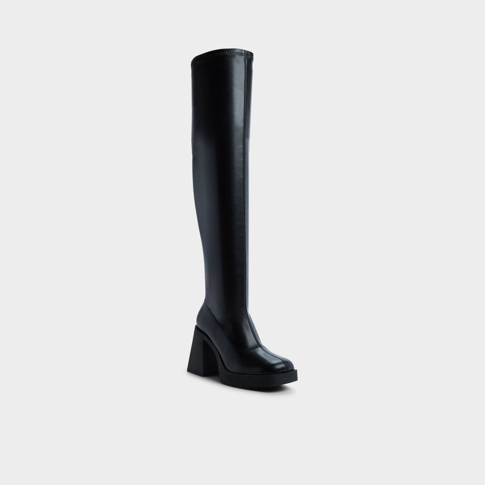 Aldo Maritza in Black - Over-the-knee boot, Platform