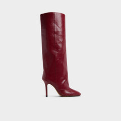 Aldo Aleena in Dark Red - Knee-high boot, Stiletto heel