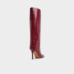 Aldo Aleena in Dark Red - Knee-high boot, Stiletto heel
