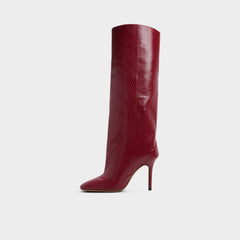 Aldo Aleena in Dark Red - Knee-high boot, Stiletto heel