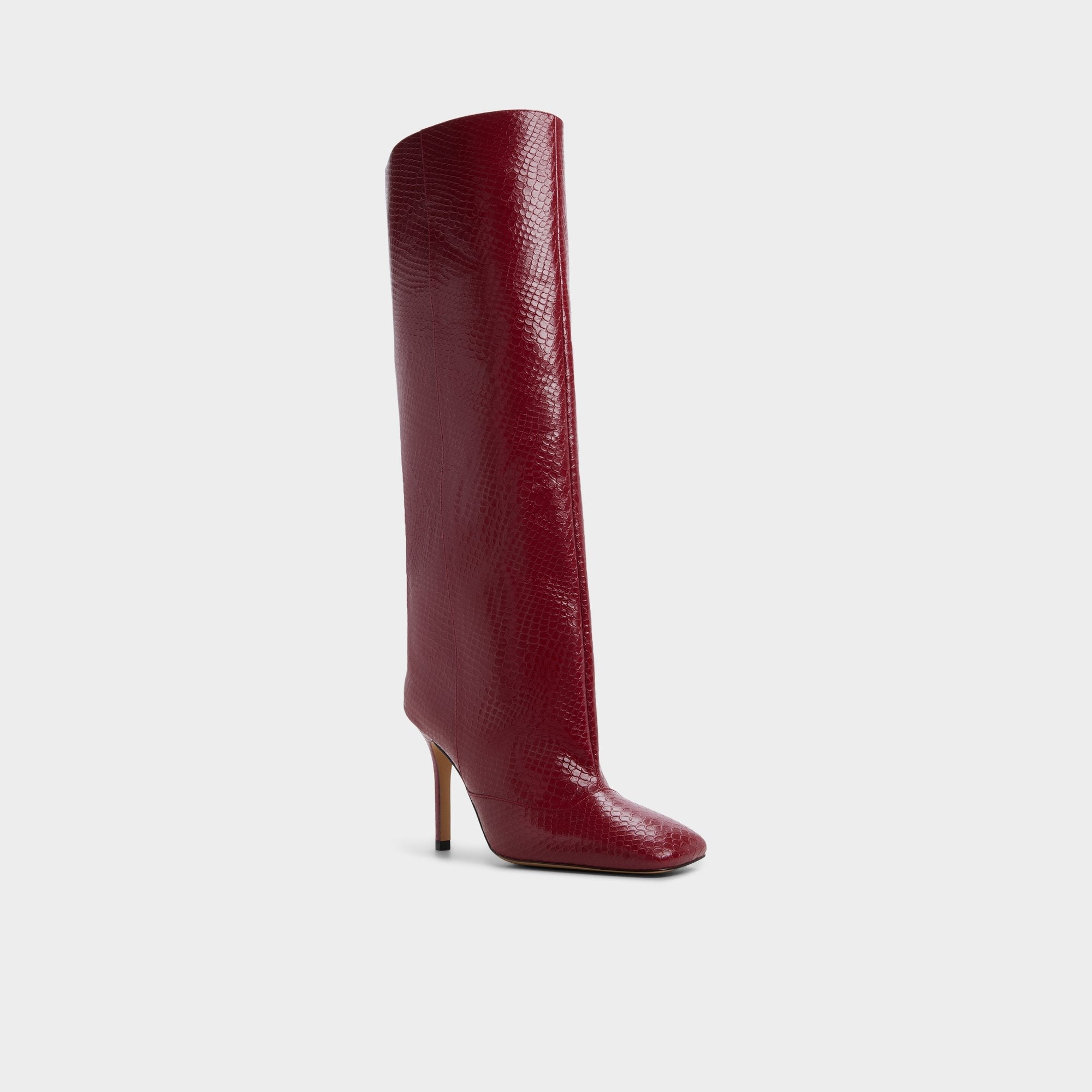 Aldo Aleena in Dark Red - Knee-high boot, Stiletto heel