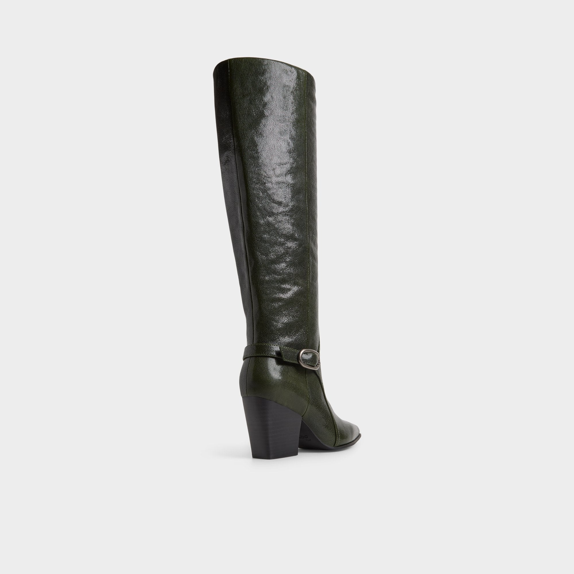 Aldo Saddle in Dark Green - Knee-high boot, Block heel