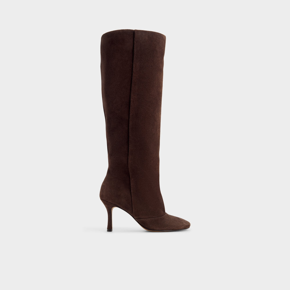 Aldo Frankey in Dark Brown - Knee-high boot, Stiletto heel