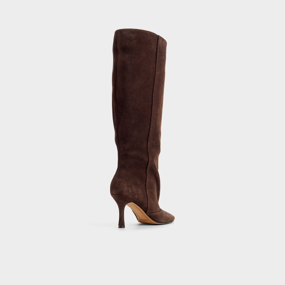 Aldo Frankey in Dark Brown - Knee-high boot, Stiletto heel