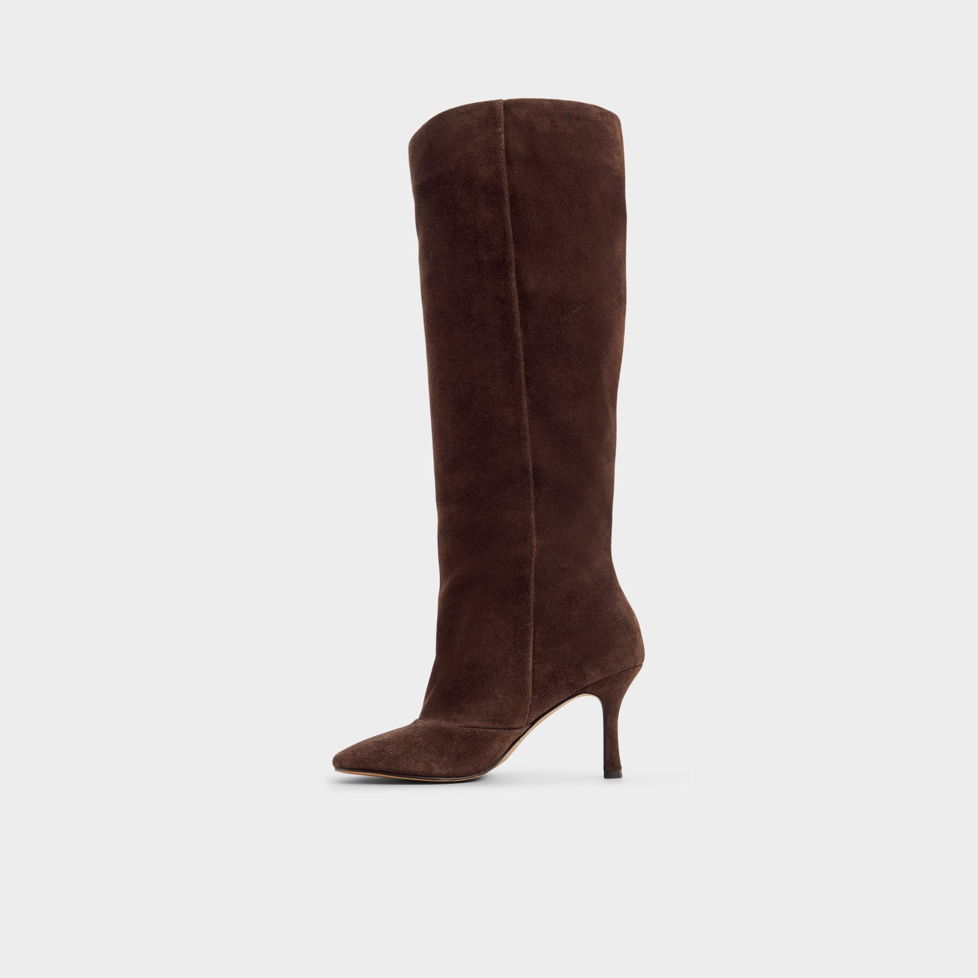 Aldo Frankey in Dark Brown - Knee-high boot, Stiletto heel