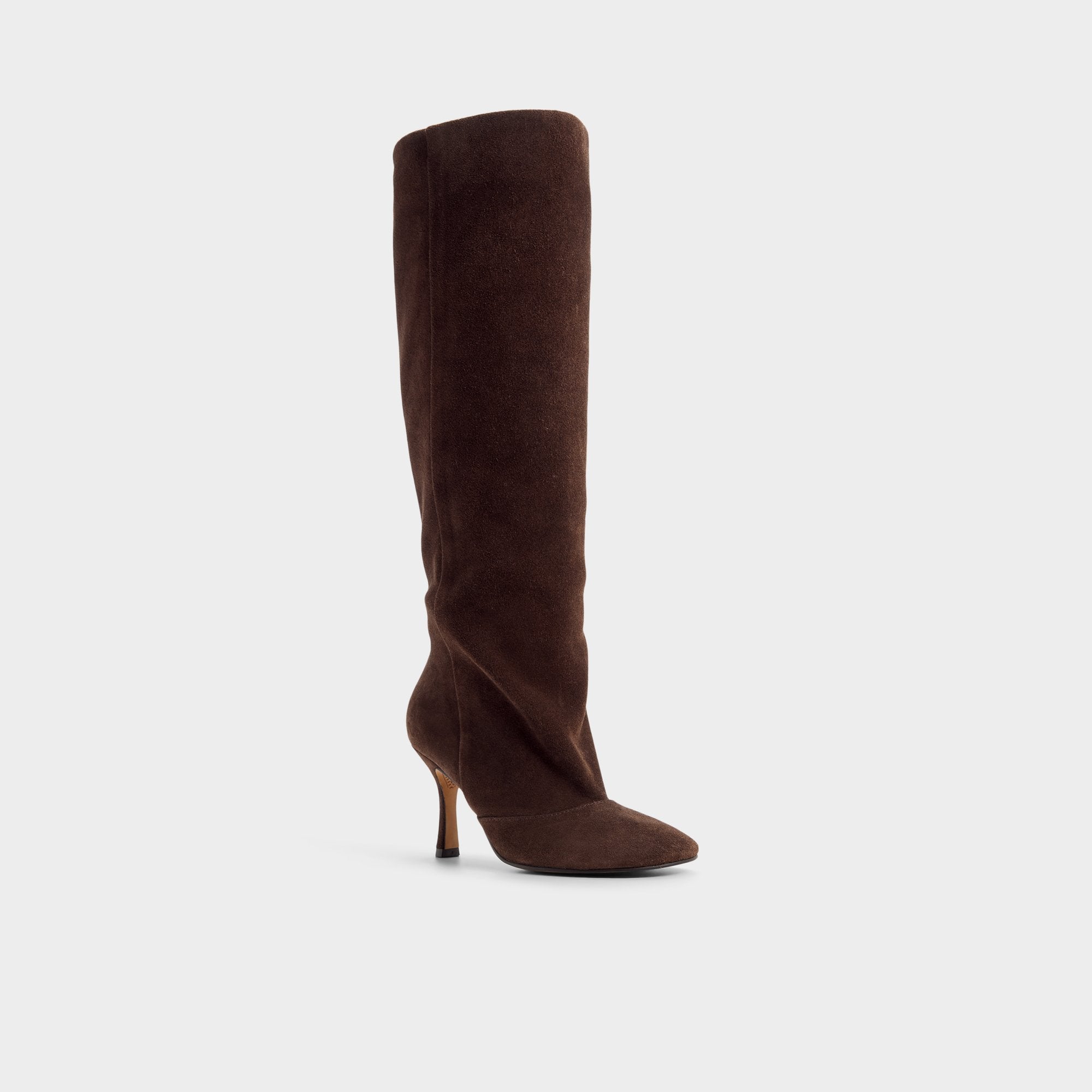 Aldo Frankey in Dark Brown - Knee-high boot, Stiletto heel