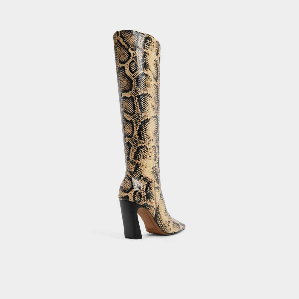 Aldo Vivienna in Brown Multi - Knee-high boot, Block heel