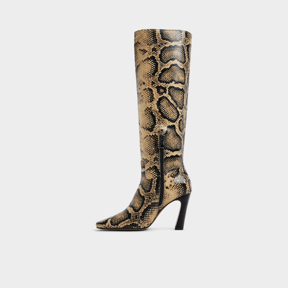 Aldo Vivienna in Brown Multi - Knee-high boot, Block heel