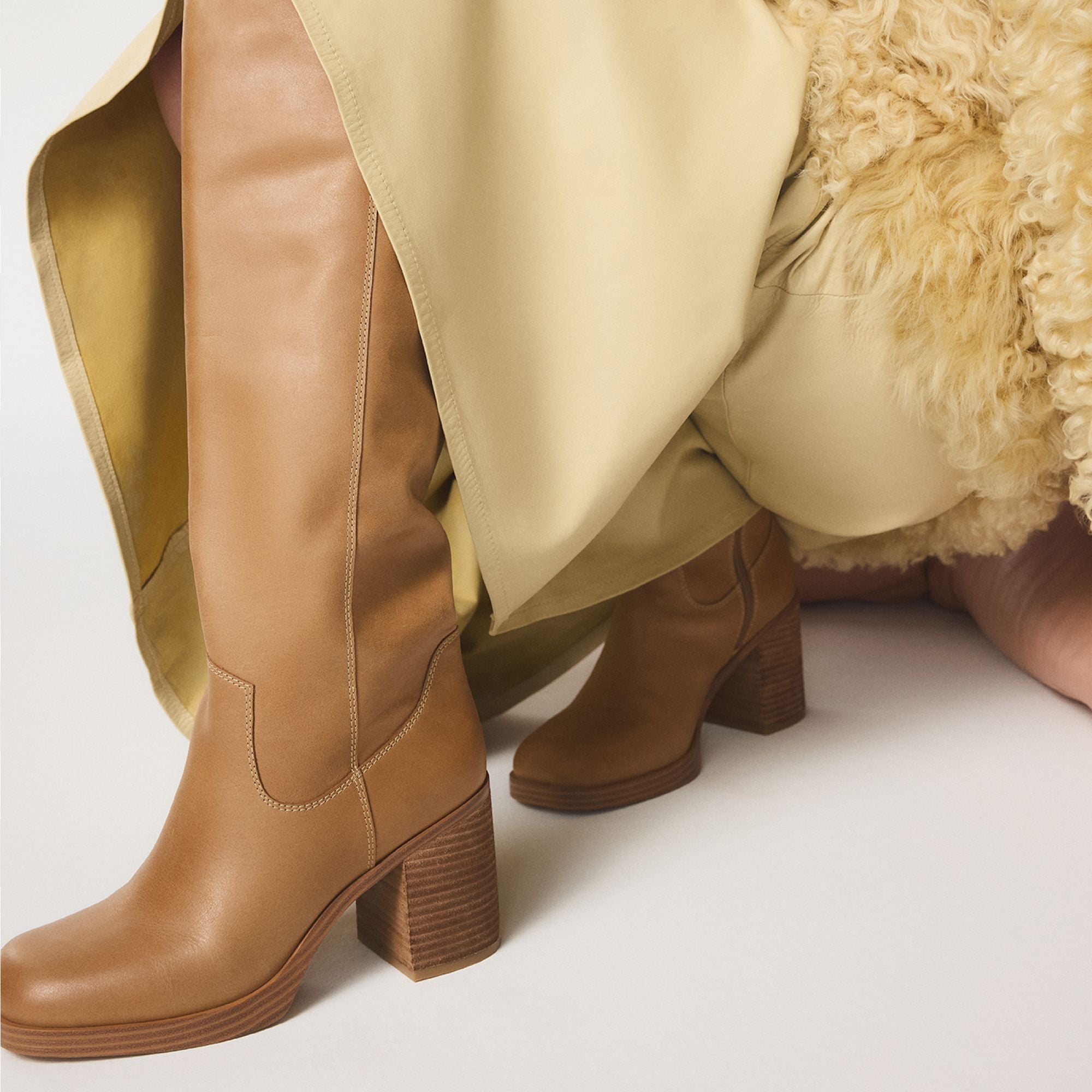 Aldo Juny in Light Brown - Knee-high boot, Platform