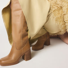 Aldo Juny in Light Brown - Knee-high boot, Platform