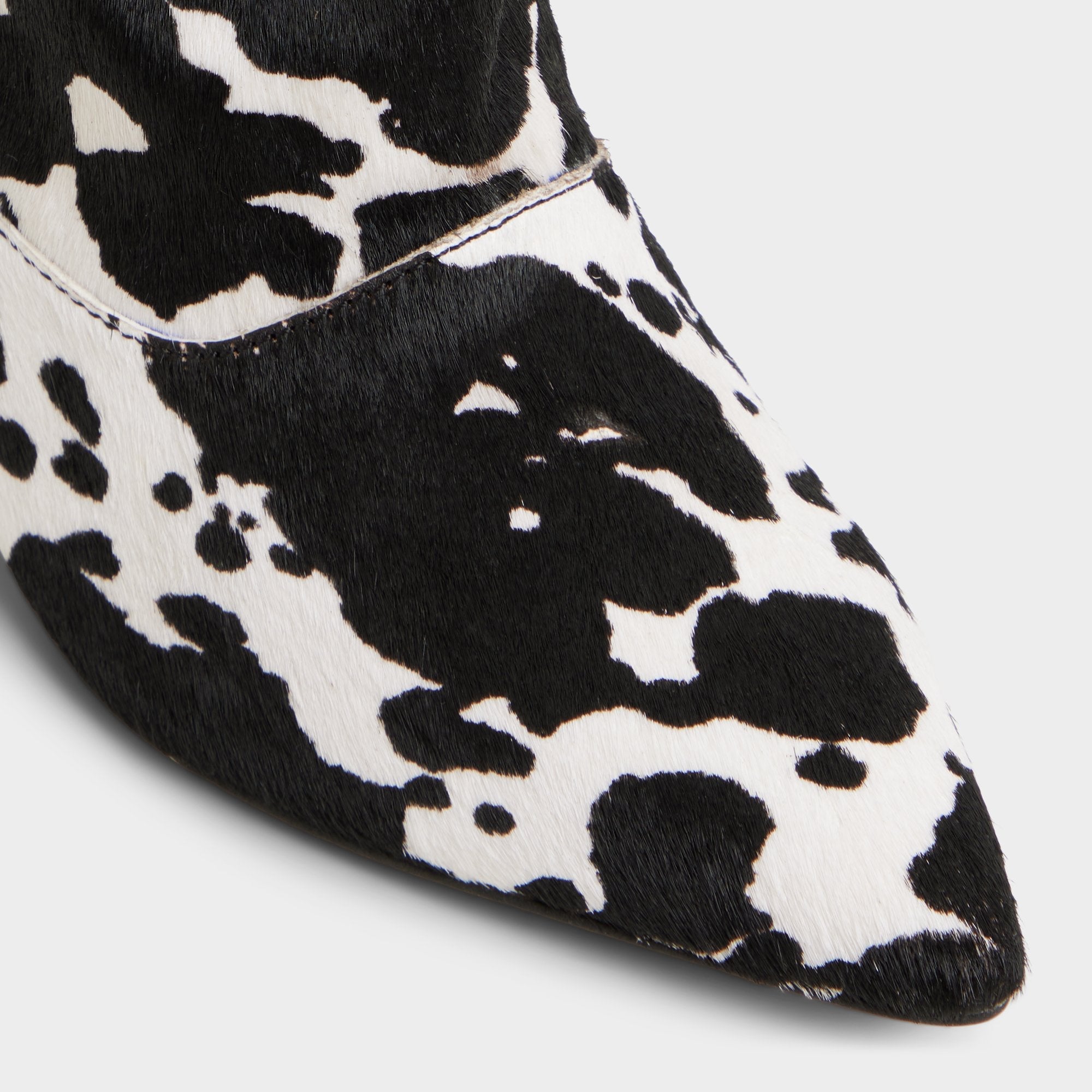 Aldo Everose in White Black - Knee-high boot, Kitten heel