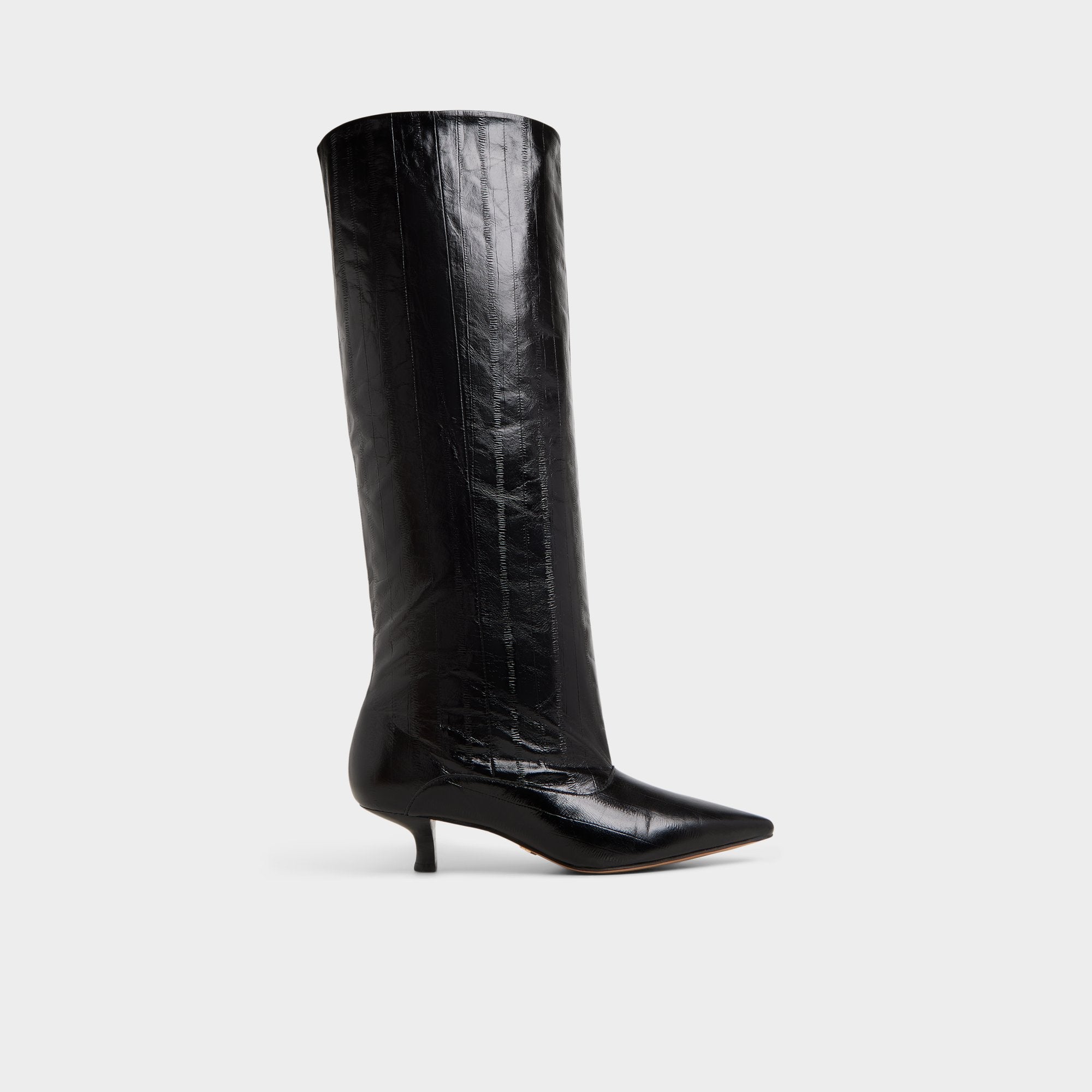 Aldo Everose in Black - Knee-high boot, Kitten heel