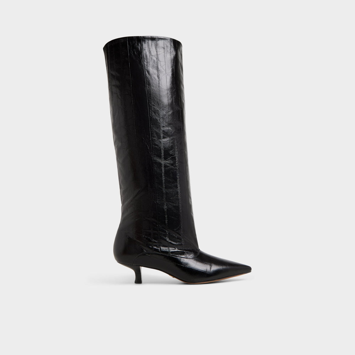 Aldo Everose in Black - Knee-high boot, Kitten heel