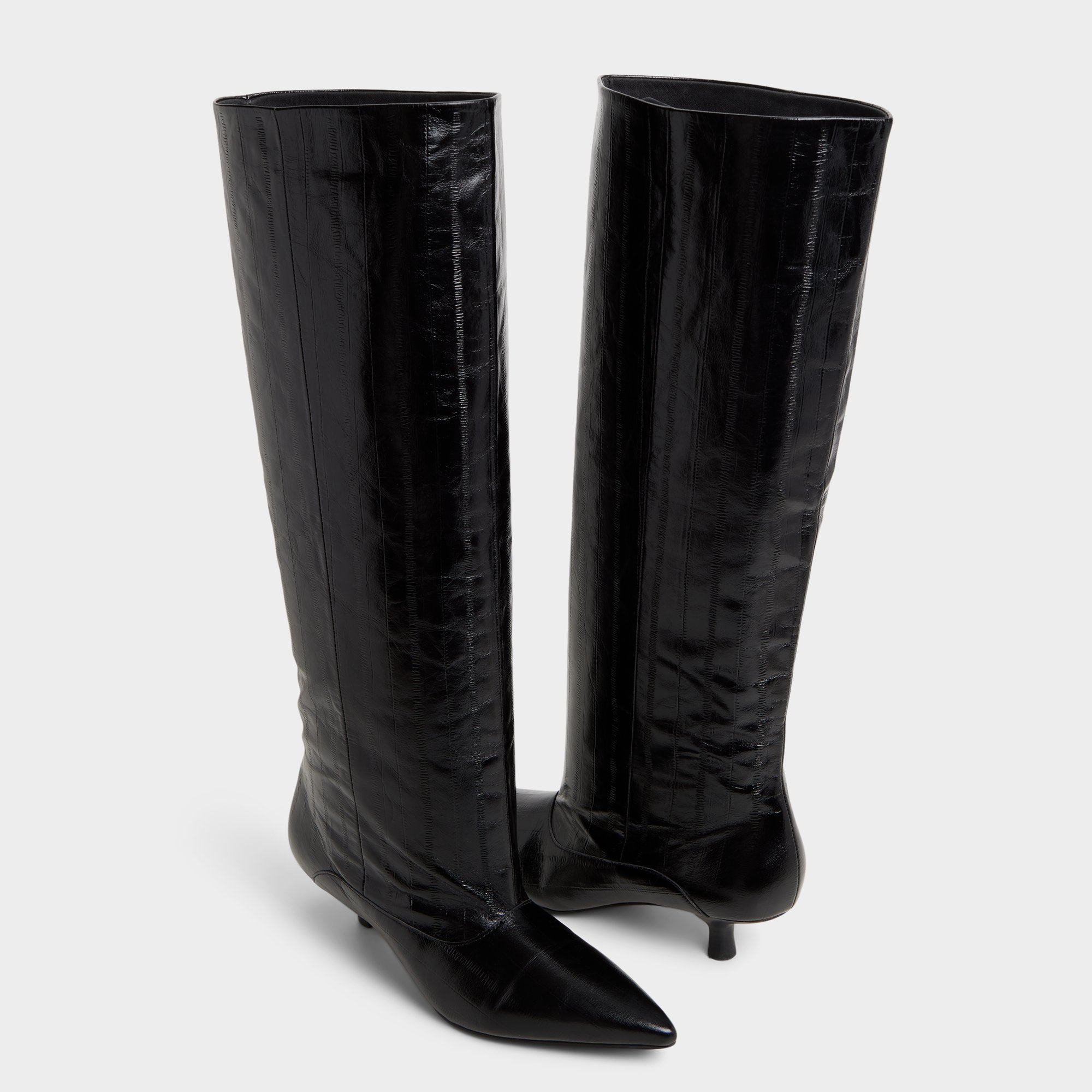 Aldo Everose in Black - Knee-high boot, Kitten heel