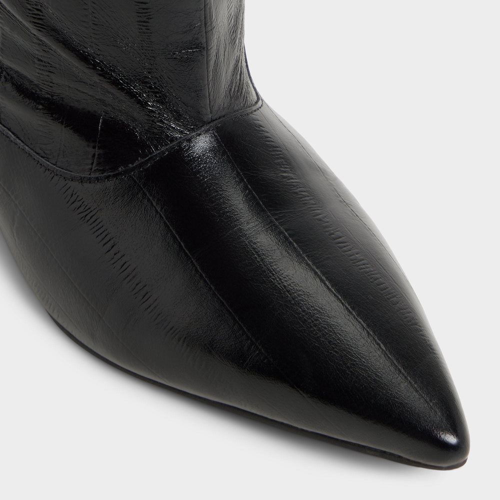Aldo Everose in Black - Knee-high boot, Kitten heel