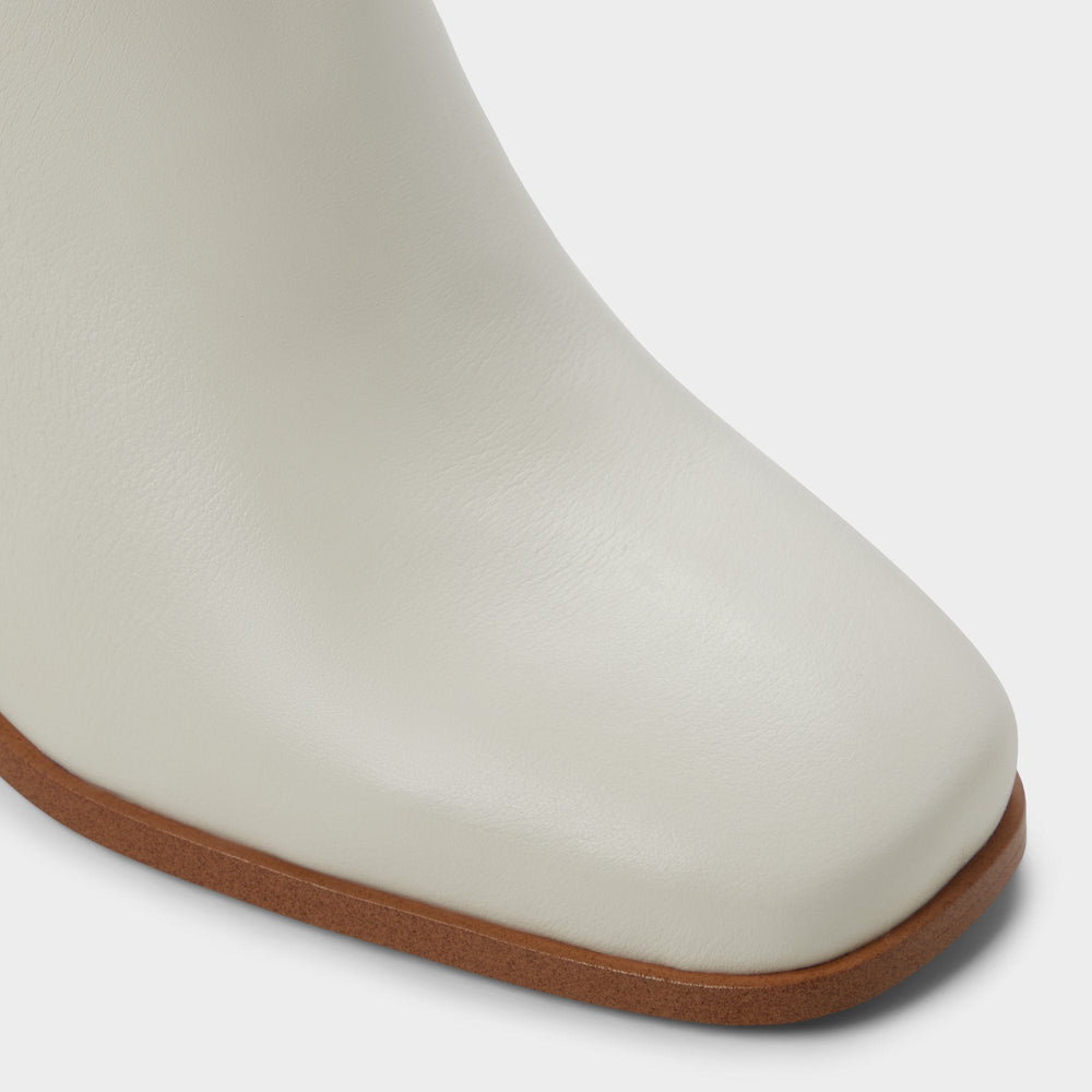 Aldo Elyze in White Bone - Knee-high boot, Block heel