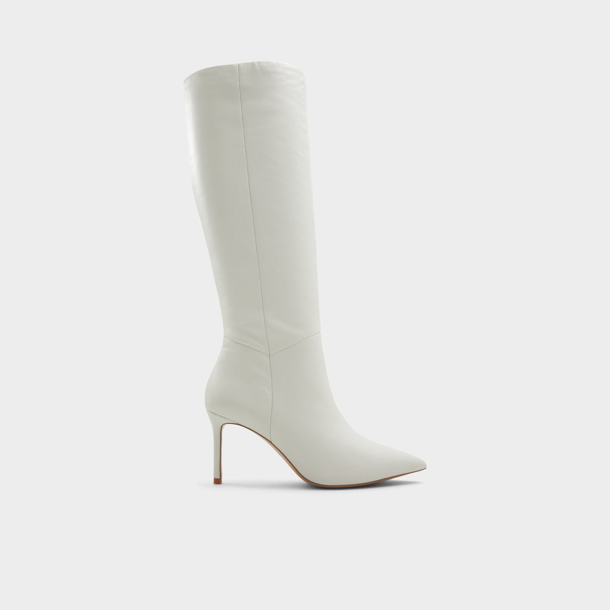 Aldo Laroche White/Bone Women's Tall Boots - Knee-high boot, Stiletto heel