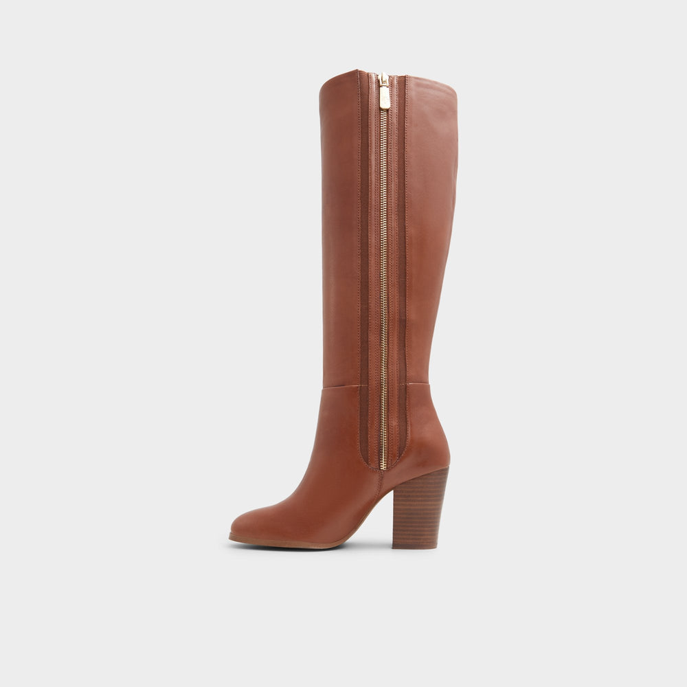 Aldo Belide Cognac Women's Tall Boots - Knee-high boot, Brown