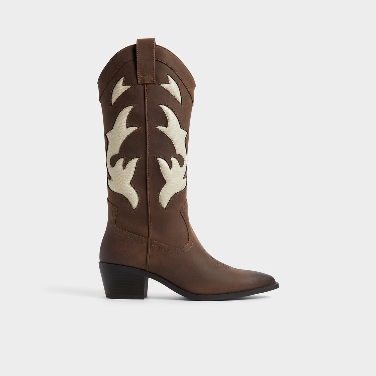 Aldo Nebraska Royal Brown Women's Western - Mid-calf western boot