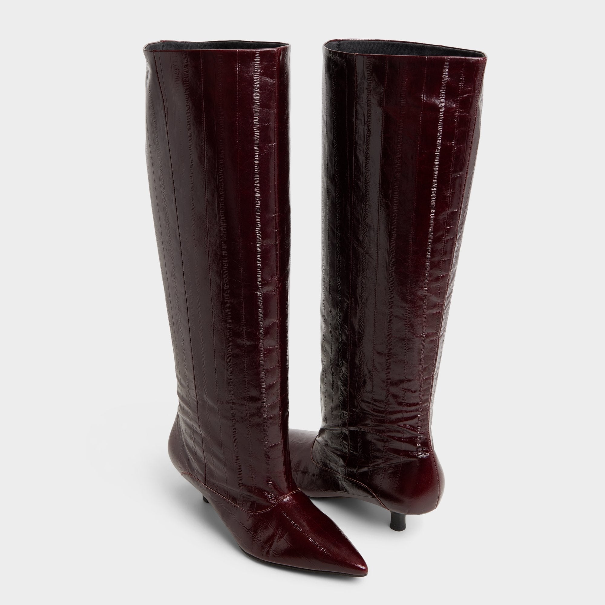 Aldo Everose in Bordo - Knee-high boot, Kitten heel