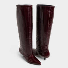Aldo Everose in Bordo - Knee-high boot, Kitten heel
