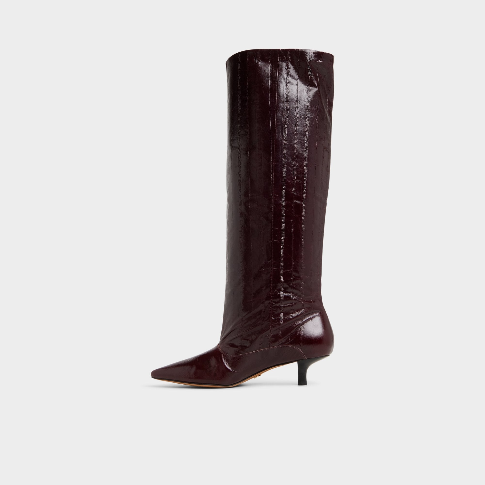 Aldo Everose in Bordo - Knee-high boot, Kitten heel