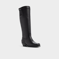 Aldo Emberlyn in Black - Knee-high western boot, Cup sole