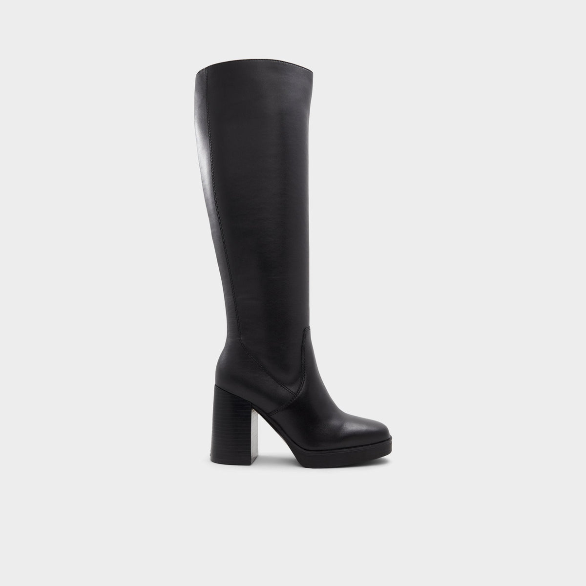 Aldo Equine Black Women's Tall Boots - Knee-high boot, Black