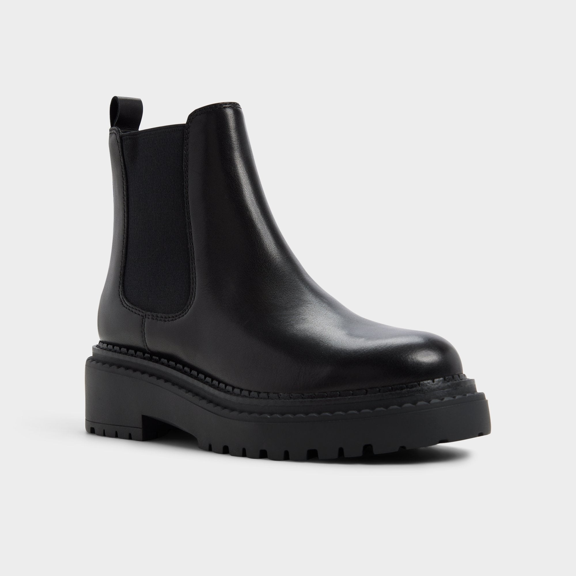 Aldo Bestina in Black - Chelsea boot, Lug sole