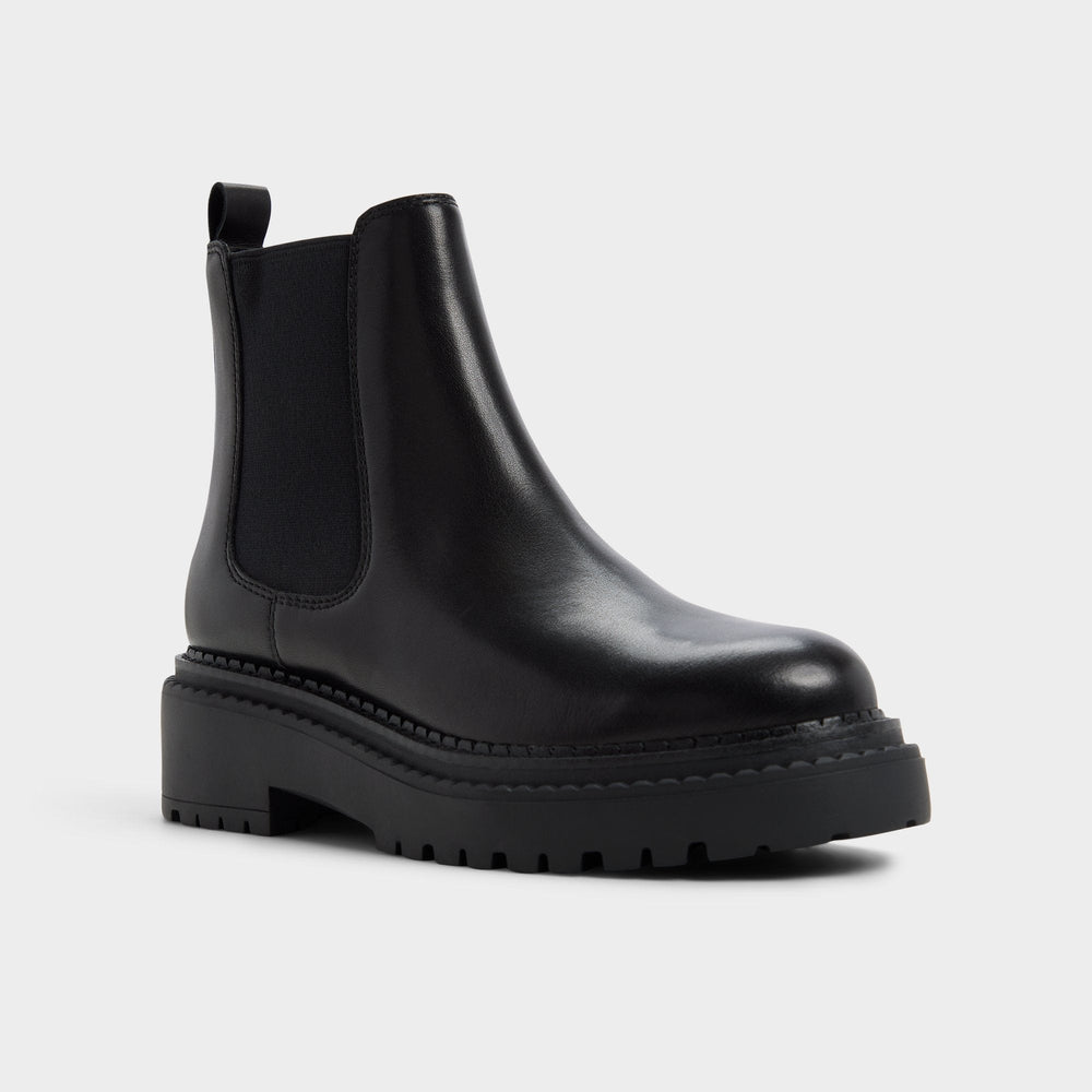 Aldo Bestina in Black - Chelsea boot, Lug sole