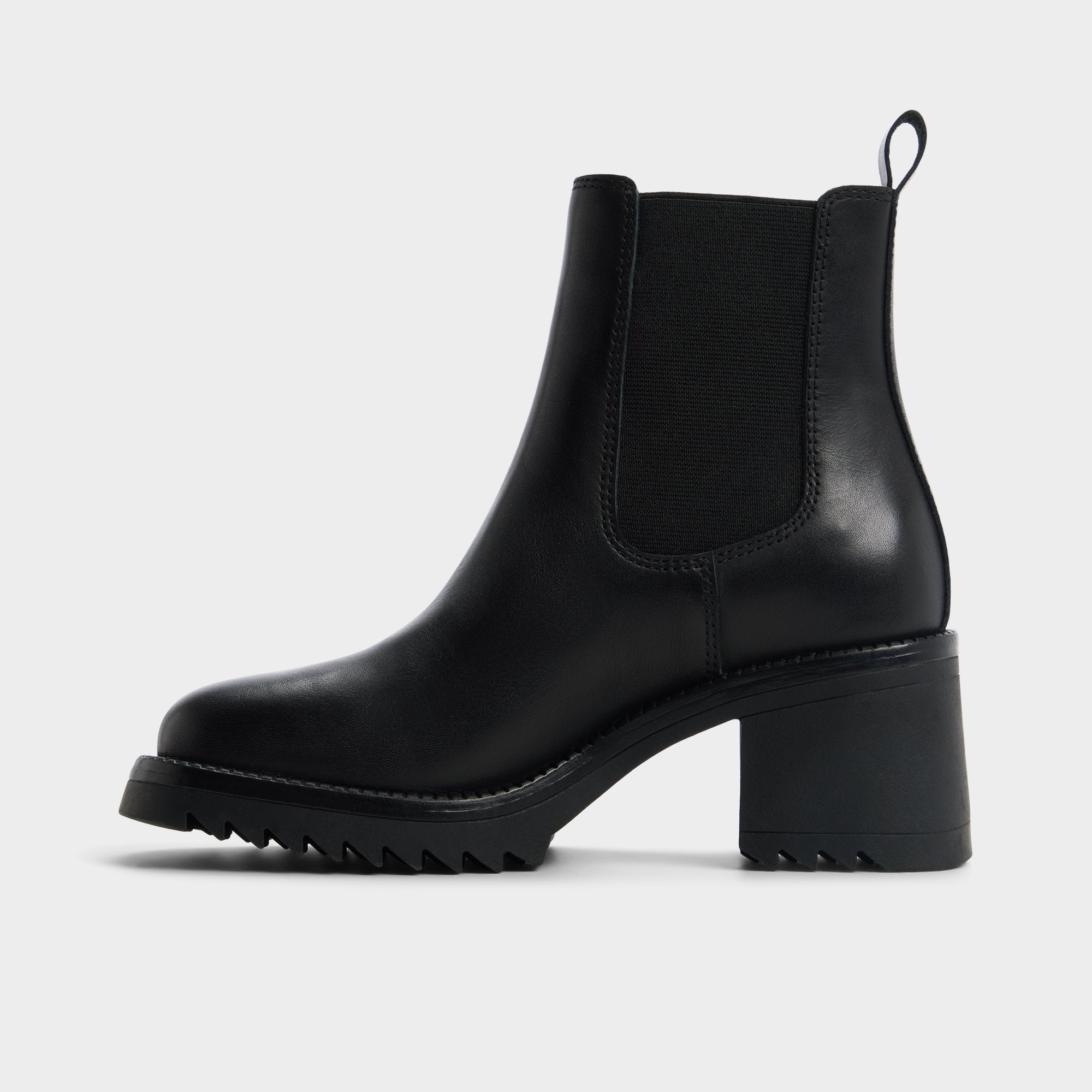 Aldo Anneliese in Black - Chelsea boot, Lug sole