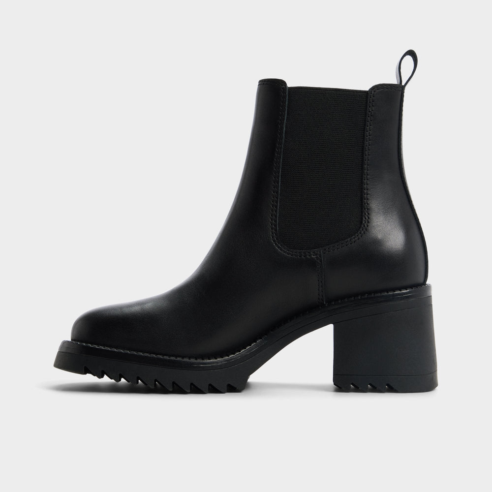 Aldo Anneliese in Black - Chelsea boot, Lug sole