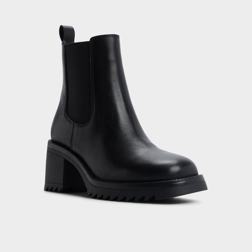 Aldo Anneliese in Black - Chelsea boot, Lug sole
