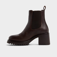 Aldo Anneliese in Medium Brown - Chelsea boot, Lug sole