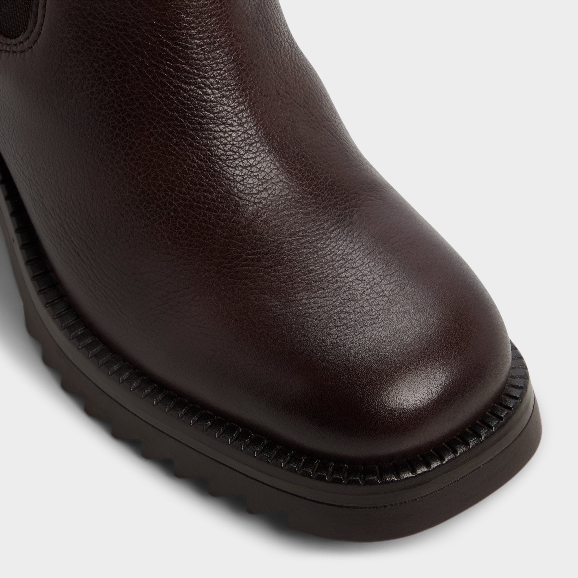 Aldo Anneliese in Medium Brown - Chelsea boot, Lug sole